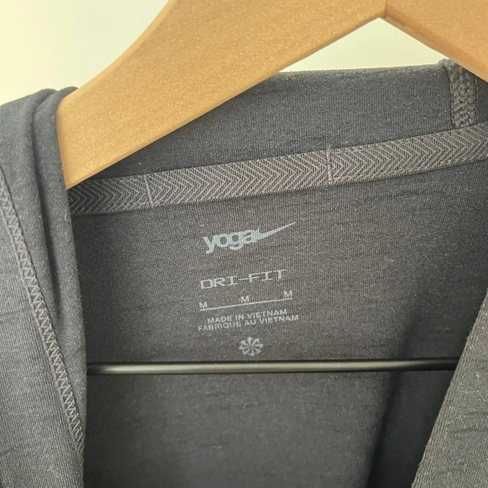 Black Nike Dri-Fit Yoga Zip Up Jacket, Second Sole Arkun Branded